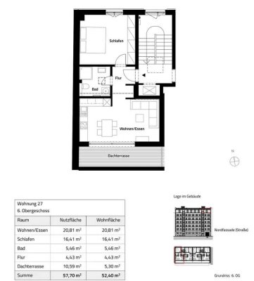 Exklusive 2-Raum-DG-Wohnung mit geh. Innenausstattung mit EBK