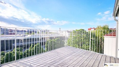 Weitblick &amp; Sonnenschein Maisonette-Dachgeschoss-Wohnung mit 2 Terrassen 2 Bädern und 4 Zimmer