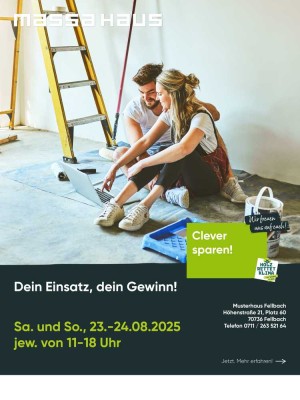 DEIN Einsatz, DEIN Gewinn – Eigenleistung schafft Eigenkapital - Sonntag, 23+24..08.2025