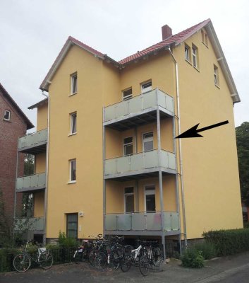 Stadtnahe 1-Zimmer-Wohnung mit Küche und Balkon