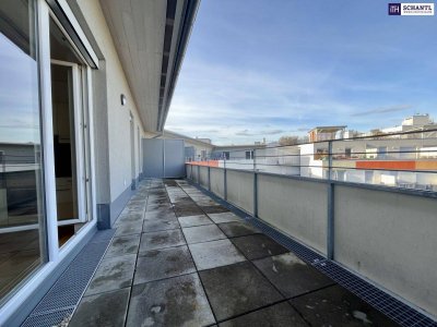 SONNEN-TRAUM dank Dachterrasse, Direktblick auf den Schöckl - Innenhoflage, hell und modern geschnittene Mietwohnung! Ab sofort!