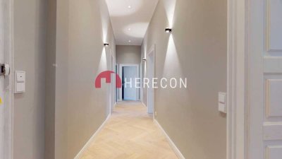 Prov.-frei: Stilvolle Altbauwohnung in Schwabing, separater Eingang, flexible Nutzungsmöglichkeiten