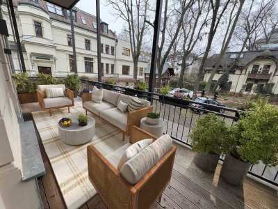 Einzigartige Wohnung in Leipzigs bester Lage mit Balkon, eigenem Garten und Stellplatz