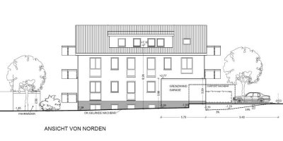 Neubau: 4-Zimmer-Dachgeschosswohnung mit zwei Balkonen in Hanau/Steinheim