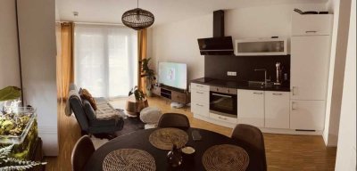 Teilmöblierte 1,5-Zimmer-Wohnung mit gehobener Innenausstattung und Einbauküche in Reutlingen