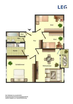 **Gemütliche Etagenwohnung mit Balkon in Unna-Süd**
