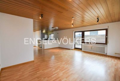 Penthouse-Wohnung mit Dachterrasse.