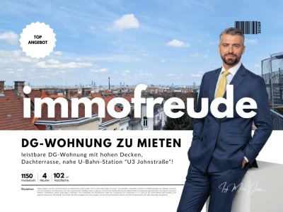 4-Zimmer-Dachgeschosswohnung mit großer Dachterrasse nahe U3 Johnstraße und Schmelz