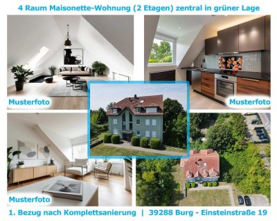 ERSTBEZUG | 4-Zimmer-Maisonette-Whg 113qm Nutzfläche | gehobener Innenausstattung mit Balkon | Burg