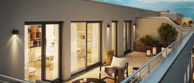 3,5 Penthouse mit umlaufender Dachterrasse