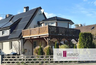 Genießen Sie die Sonne auf der großzügigen Terrasse!