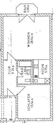 Geräumige 2- Raum- Wohnung im Zentrum