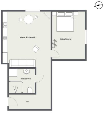 Toplage Starnberg – stilvoll renovierte 1,5-Zimmer-Wohnung nahe See und Bahnhof