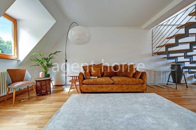 MÖBLIERT - FÜR INDIVIDUALISTEN - Schöne Maisonettewohnung mit Balkon