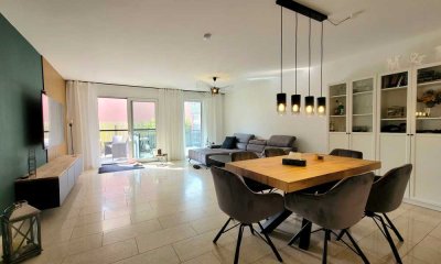 Rarität! Geräumige Maisonettewohnung mit Fußbodenheizung, gr. Terrasse und eigenen großen Garten!