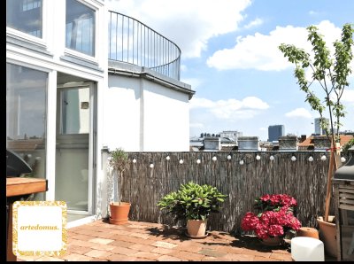 POWER PENTHOUSE! Künstler-Loft! TRAUMAUSBLICK ! Loftartige helle Dachterrassenwohnung in guter Wohnruhelage!