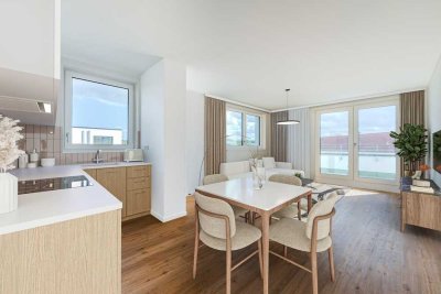 Im Neubau in der Johanna-Tesch-Str. wohnen