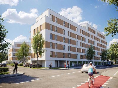 Stilvolle 3-Zimmer-Wohnung mit Gäste-WC, Abstellraum und sonnigem Balkon mit Aussicht