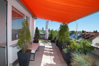 3 Zimmer, 42 m² Dachterrasse, Traumblick