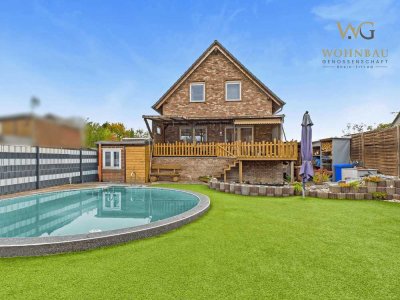WOHNBAU: Ihr Traum vom freistehenden und hochwertigen EFH mit Pool - Wohnglück auf ca. 180m²