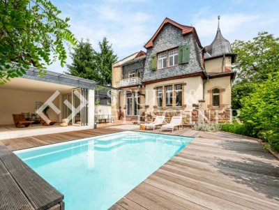 Exklusive Jugenstil-Altbauvilla in Eltville! Mit Pool & großzügigem Garten