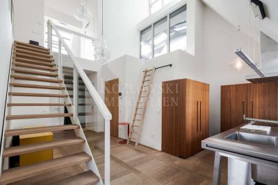 Design-Ikone am Charlottenplatz - Stylische Dach-Galerie-Maisonette mit Direktlift!