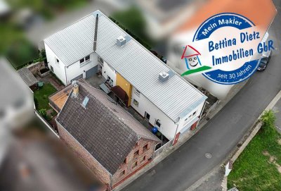DIETZ: FREIWERDENDE 3 Wohnungen in 2 Häusern inklusive 3 Garagen, Innenhof und Garten Schaafheim