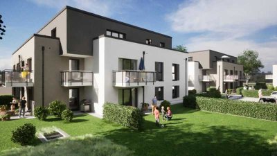 Barrierefreie 3-Zimmer Neubaubauwohnung mit Balkon und Gäste-WC