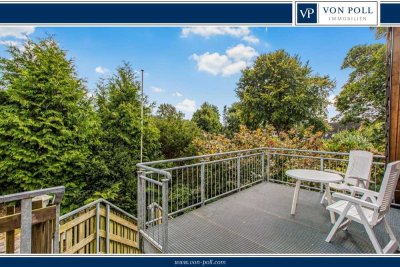 Über den Dächern Fockbeks: Schöne 5-Zimmer-Wohnung mit Balkon und kleinem Garten