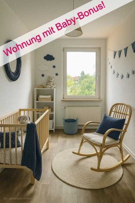 Platz für Liebe, Lachen, Leben – und unser Baby-Bonus als kleines Extra!