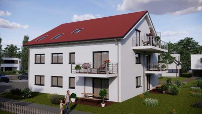 Neubau-EG-Wohnung mit Terrasse, Garten & Hobbyraum – ca. 106 m² Wohn-/Nutzfl. – Bezug Februar 2026