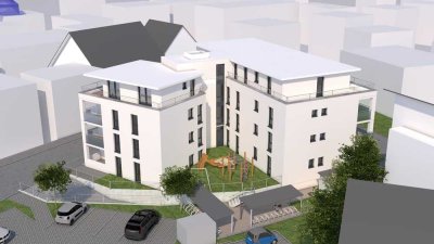 Exklusive 3,5-Zimmer-Wohnung im Dachgeschoss mit Loggia in Rottenburg-Ergenzingen, Neubau/Erstbezug