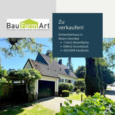 Ruhig und entspannt leben in Moers-Vennikel - Einfamilienhaus ca. 116m2 mit gepflegtem Garten