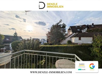 Lebensqualität pur: Helle 3,5-Zi.-Wohnung in Halbhöhenlage mit EBK, zwei Balkonen, Garage & Garten