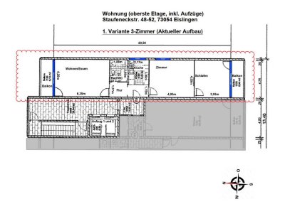 Große 3-Zimmer-Wohnung mit 86 m², 2 Balkone, Aufzug & TG-Stellplatz in Eislingen (wird renoviert)