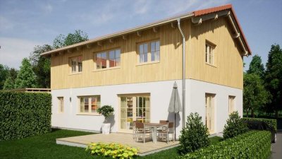 Modernes Einfamilienhaus im Landhausstil Nähe Chiemsee am Fuße des Samerberg. Provisionsfrei