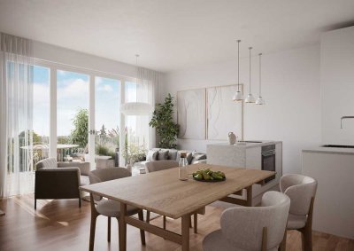 Weißensee: Langhansstr: ERSTBEZUG im NEUBAU ab September 2025: 2-Zimmer-TERRASSEN-Wohnung