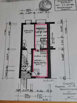 Renovierte, komfortable 1,5 Zimmer-Wohnung für Singles in sehr guter Lage Wuppertals