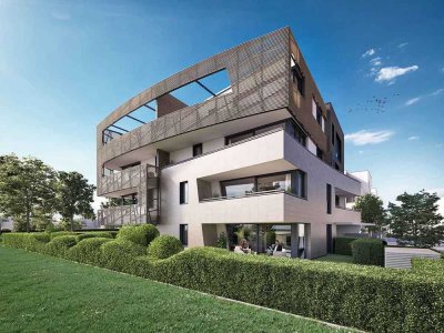 4-Zimmer-Wohnung mit zwei Terrassen und großem Garten in familienfreundlicher Umgebung