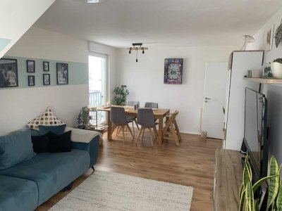 Gut gepflegte 4-Zimmer-Maisonettewohnung mit Balkon und Stellplatz in ruhiger Lage