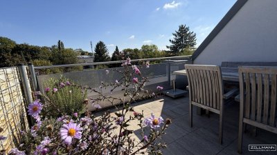 Wohnen über den Dächern von Mauer – Exklusive und neuwertige Dachterrassenwohnung mit Stil und Weitblick | ZELLMANN IMMOBILIEN