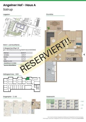 *Moderne kleine 2 Zimmer - Neubauwohnung in Satrup zu vermieten*
