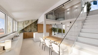 KAISER ESTATE - ZU VERKAUFEN - Exklusive Penthousewohnung mit Galerie, Weitblick und Loftgefühl und südseitiger Loggia
