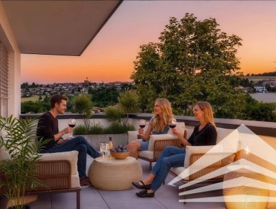 *Verkaufsstart* Green Living Türnberg - 3 Zimmer Neubauwohnung mit Dachterrasse (Top 5)