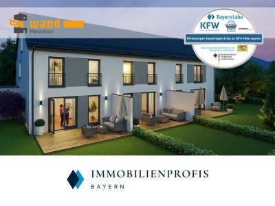 Neubau: Reihenmittelhaus inkl. Keller in Aichach! Massiv gebaut | Energie A+ | Top-Lage