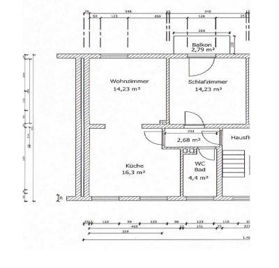 Helle 3 Zimmer Wohnung mit Balkon in Gelsenkirchen-Horst