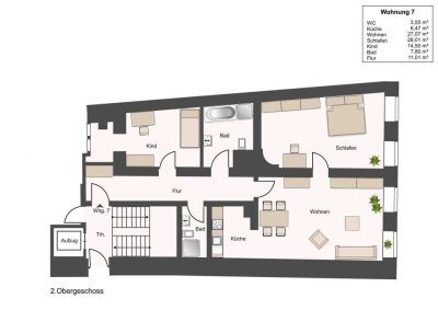 Attraktive und sanierte 3-Zimmer-Wohnung mit gehobener Innenausstattung in Straubing