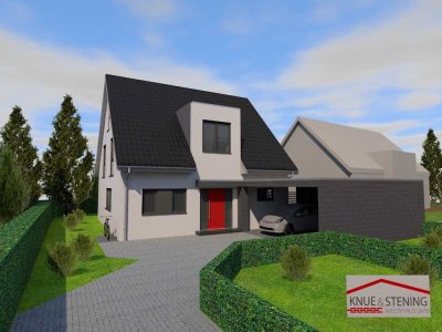 Neubau eines Einfamilienhauses mit eigener Zufahrt in Angermund