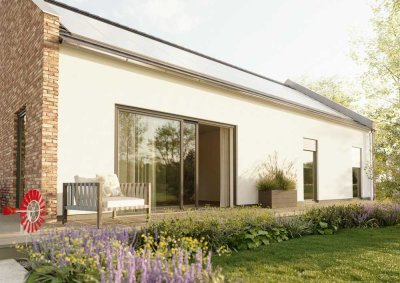 Moderner Bungalow mit englischem Giebel in Versmold.