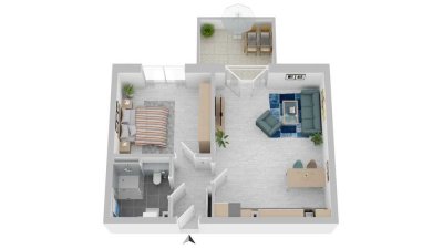 *2 Zimmer Neubautraum im Ortskern Kirchhellen*